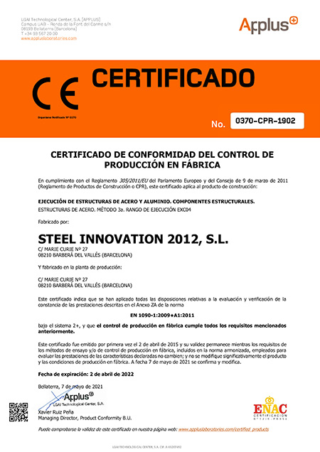 Steel Innovation: CertificaciÃ³n de Calidad